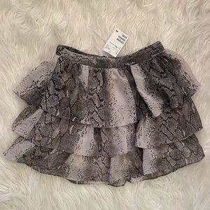 Brand new ruffled mini skirt